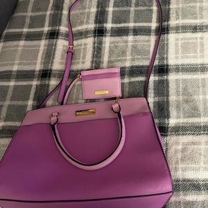 Nice large shoulder bag violet and purple